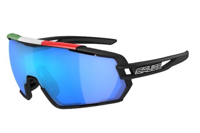 SENIOR VISOR + SPARE LENS BLACK ITA RW BLUE